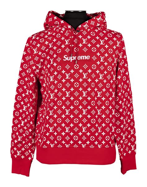 box logo hoddie lv supreme